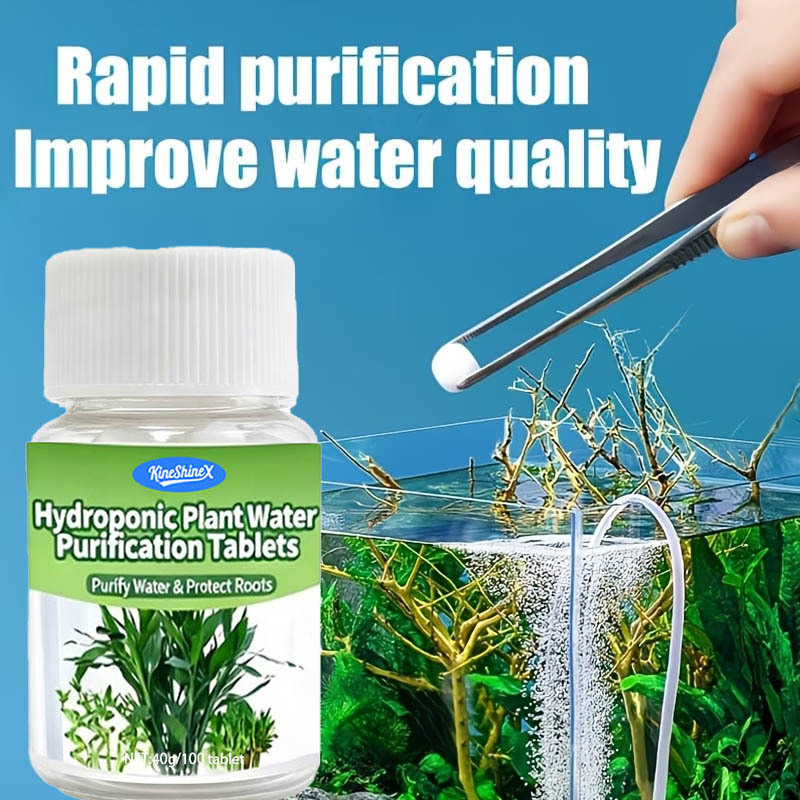 Plant Aquarium Pot - Hydroponic Water Purification Tablets-Instant Water Suitable