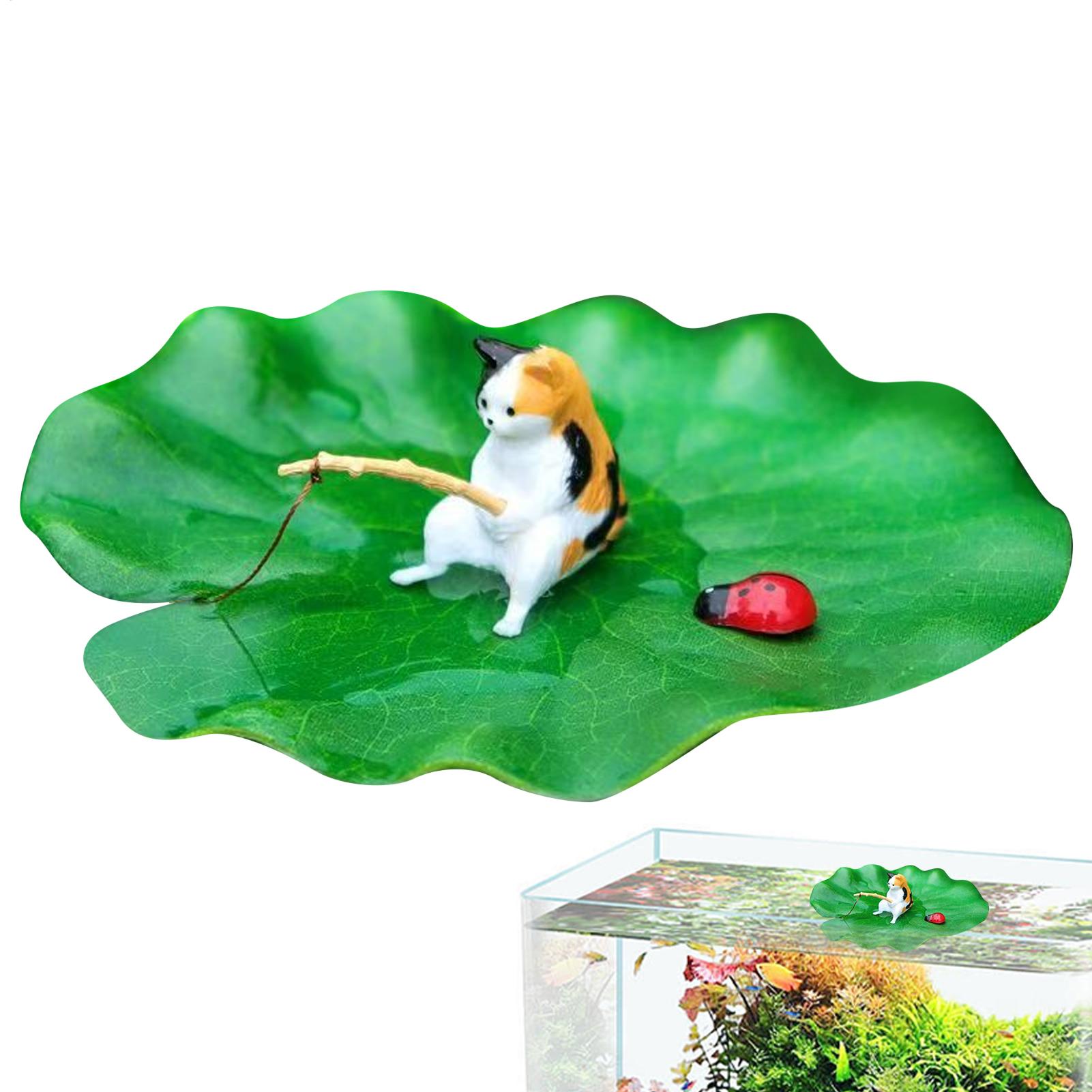 Aquarium Decor Floating Cat Fi - Aquarium Plants Live ulasan dan harga