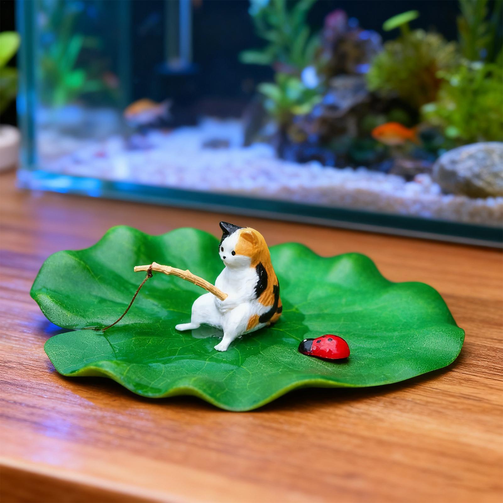 Aquarium Decor Floating Cat Fi - Aquarium Plants Live ulasan dan harga