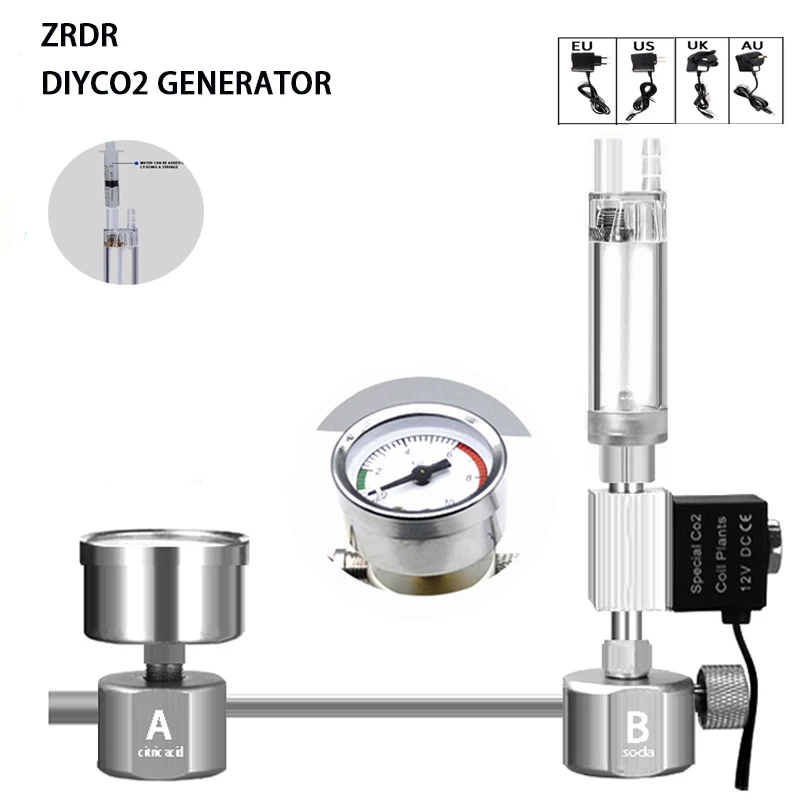 Aquarium DIY CO2 Reactor Gener - Aquarium Liquid Carbon ulasan dan harga