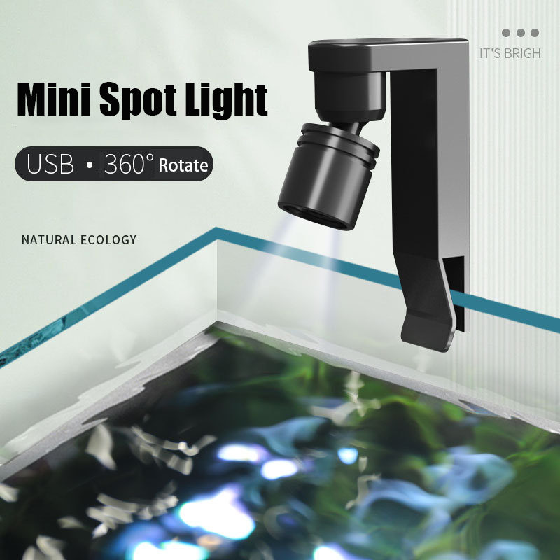 USB Clamp Light Waterproof Whi - Aquarium Plant Light ulasan dan harga