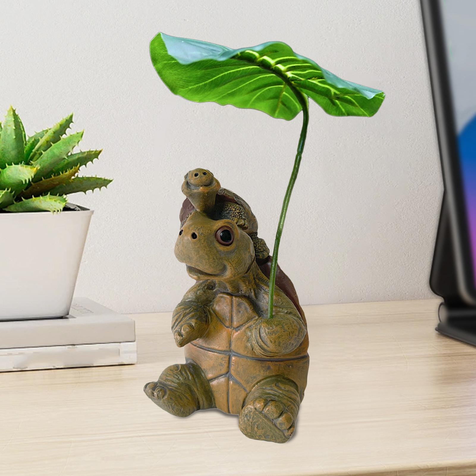 Turtle Figurine Fish Tank Deco - Plant Aquarium Pot ulasan dan harga